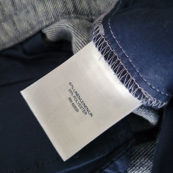 EUC LAND'S END LINEN BLEND DENIM STYLE SOFT SLIM LEG PANTS SZ 10 / M - Picture 16 of 16